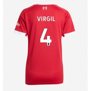 Fotbalové Dres Liverpool Virgil van Dijk #4 Dámské Domácí Oblečení 2025-26 Krátký Rukáv